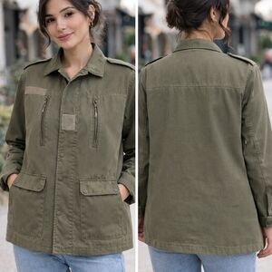 Vintage French Military Mageco Villefranche 1992 Field Utility Jacket‎ Ol…